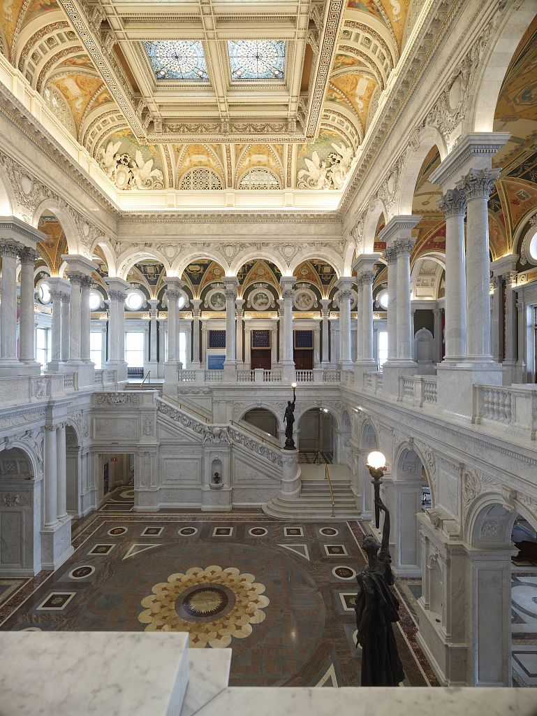 The Great Hall of the Library of Congress in Washington, DC