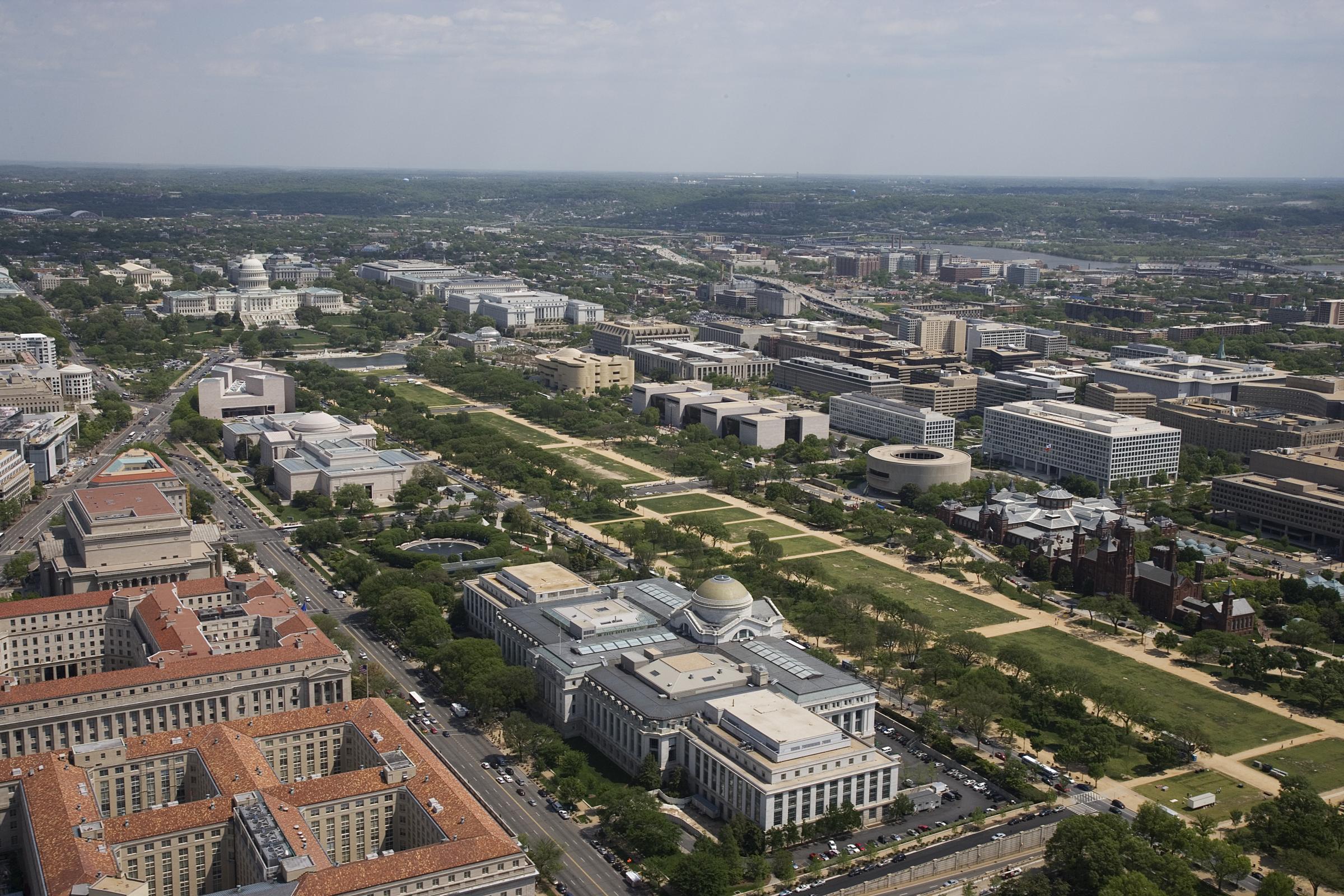 The National Mall and Washington Monument in Washington, DC